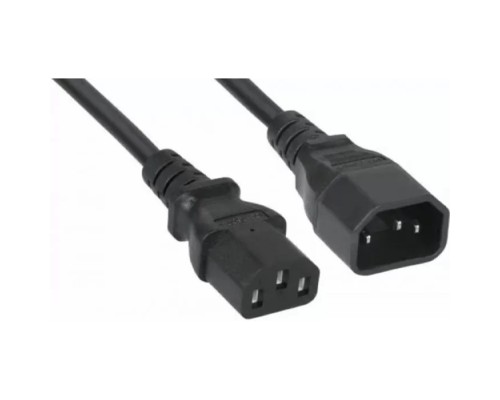 [кабель] Filum  Кабель питания FL-PC-C13/C14-C3-3.0-BK ПВС-АП 3x1.5 С13 - C14, 220/250В, 10А, чёрный, 3м (974707)