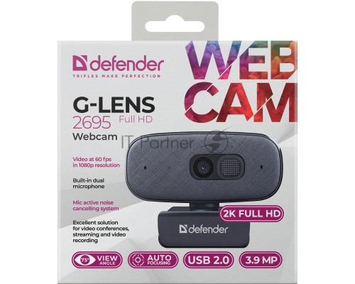 Веб-камера DEFENDER 63195 G-LENS 2695 FULLHD
