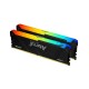 Оперативная память Kingston DDR4 2x16GB 3200MHz KF432C16BB2AK2/32 Fury Beast RGB RTL Gaming PC4-25600 CL16 DIMM 288-pin 1.35В kit single rank с радиатором Ret