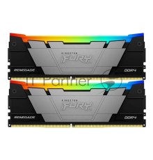Оперативная память Kingston DDR4 2x32GB 3600MHz KF436C18RB2AK2/64 Fury Renegade RGB RTL Gaming PC4-28800 CL18 DIMM 288-pin 1.35В dual rank с радиатором Ret