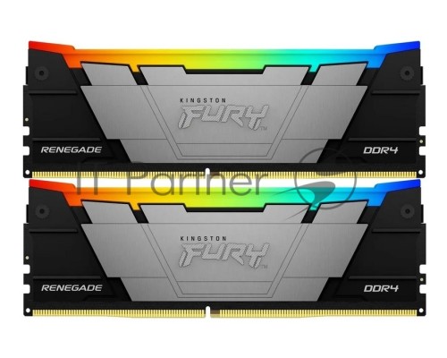 Оперативная память Kingston DDR4 2x32GB 3600MHz KF436C18RB2AK2/64 Fury Renegade RGB RTL Gaming PC4-28800 CL18 DIMM 288-pin 1.35В dual rank с радиатором Ret
