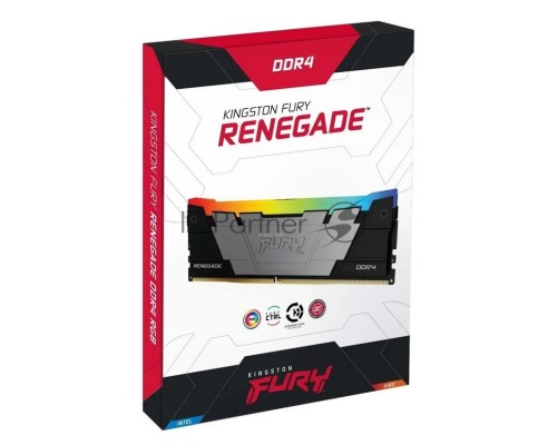Оперативная память Kingston DDR4 2x32GB 3600MHz KF436C18RB2AK2/64 Fury Renegade RGB RTL Gaming PC4-28800 CL18 DIMM 288-pin 1.35В dual rank с радиатором Ret