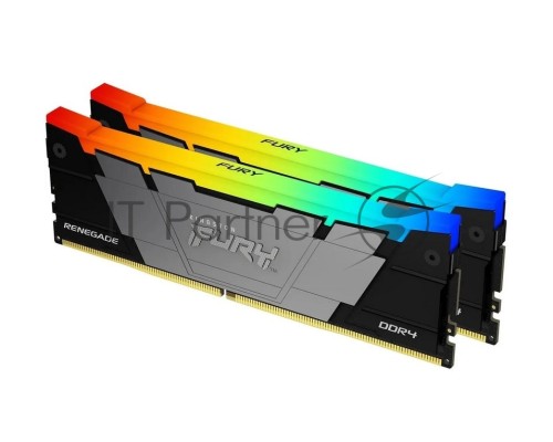 Оперативная память Kingston DDR4 2x32GB 3600MHz KF436C18RB2AK2/64 Fury Renegade RGB RTL Gaming PC4-28800 CL18 DIMM 288-pin 1.35В dual rank с радиатором Ret