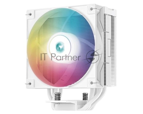 Кулер DEEPCOOL AG400 DIGITAL WH ARGB LGA1700/1200/115X/AM5/AM4 (9шт/кор, TDP 220W, PWM, ARGB Fan 120mm, 4 тепл. трубки, белый) RET