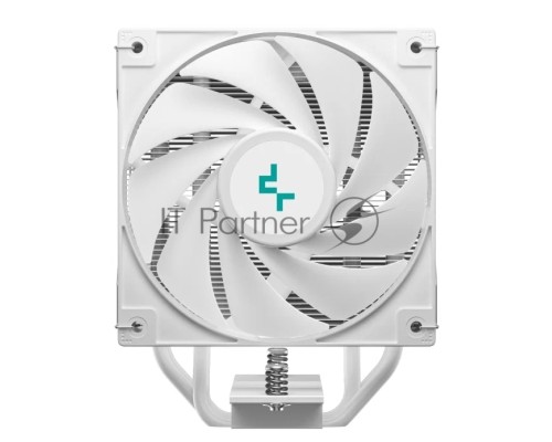 Кулер DEEPCOOL AG400 DIGITAL WH ARGB LGA1700/1200/115X/AM5/AM4 (9шт/кор, TDP 220W, PWM, ARGB Fan 120mm, 4 тепл. трубки, белый) RET