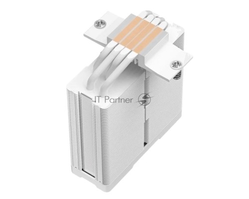 Кулер DEEPCOOL AG400 DIGITAL WH ARGB LGA1700/1200/115X/AM5/AM4 (9шт/кор, TDP 220W, PWM, ARGB Fan 120mm, 4 тепл. трубки, белый) RET