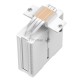 Кулер DEEPCOOL AG400 DIGITAL WH ARGB LGA1700/1200/115X/AM5/AM4 (9шт/кор, TDP 220W, PWM, ARGB Fan 120mm, 4 тепл. трубки, белый) RET