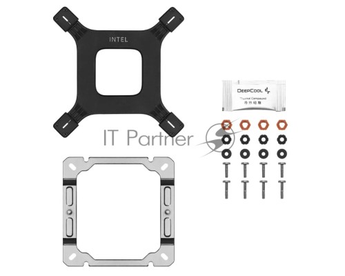 Кулер DEEPCOOL AG400 DIGITAL WH ARGB LGA1700/1200/115X/AM5/AM4 (9шт/кор, TDP 220W, PWM, ARGB Fan 120mm, 4 тепл. трубки, белый) RET