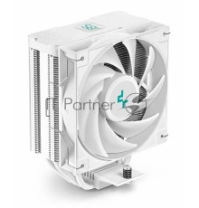Кулер DEEPCOOL AG400 DIGITAL WH LGA1700/1200/115X/AM5/AM4 (9шт/кор, TDP 220W, PWM, Fan 120mm, 4 тепл. трубки, черный) RET