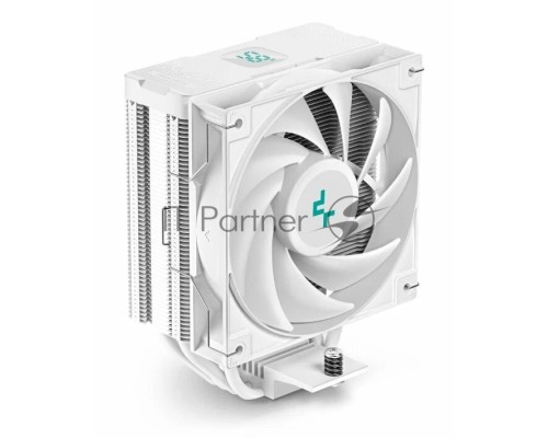 Кулер DEEPCOOL AG400 DIGITAL WH LGA1700/1200/115X/AM5/AM4 (9шт/кор, TDP 220W, PWM, Fan 120mm, 4 тепл. трубки, черный) RET