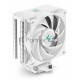 Кулер DEEPCOOL AG400 DIGITAL WH LGA1700/1200/115X/AM5/AM4 (9шт/кор, TDP 220W, PWM, Fan 120mm, 4 тепл. трубки, черный) RET