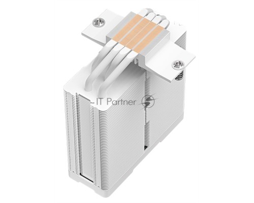 Кулер DEEPCOOL AG400 DIGITAL WH LGA1700/1200/115X/AM5/AM4 (9шт/кор, TDP 220W, PWM, Fan 120mm, 4 тепл. трубки, черный) RET
