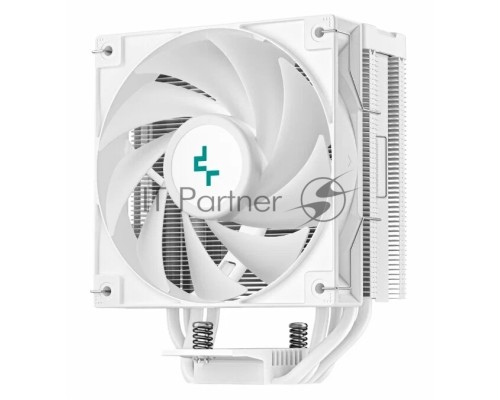 Кулер DEEPCOOL AG400 DIGITAL WH LGA1700/1200/115X/AM5/AM4 (9шт/кор, TDP 220W, PWM, Fan 120mm, 4 тепл. трубки, черный) RET