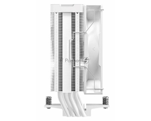 Кулер DEEPCOOL AG400 DIGITAL WH LGA1700/1200/115X/AM5/AM4 (9шт/кор, TDP 220W, PWM, Fan 120mm, 4 тепл. трубки, черный) RET