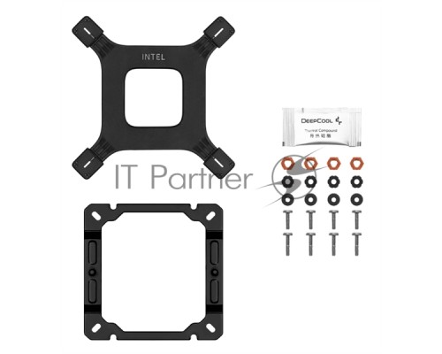 Кулер DEEPCOOL AG500 DIGITAL BK LGA1700/1200/115X/AM5/AM4 (12шт/кор, TDP 240W, PWM, Fan 120mm, 5 тепл. трубок) RET