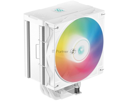 Кулер DEEPCOOL AG500 DIGITAL WH ARGB LGA1700/1200/115X/AM5/AM4 (9шт/кор, TDP 240W, PWM, ARGB Fan 120mm, 5 тепл. трубок, белый) RET