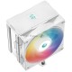 Кулер DEEPCOOL AG500 DIGITAL WH ARGB LGA1700/1200/115X/AM5/AM4 (9шт/кор, TDP 240W, PWM, ARGB Fan 120mm, 5 тепл. трубок, белый) RET