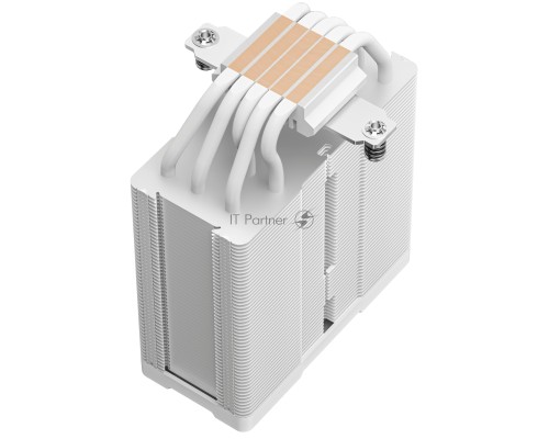Кулер DEEPCOOL AG500 DIGITAL WH ARGB LGA1700/1200/115X/AM5/AM4 (9шт/кор, TDP 240W, PWM, ARGB Fan 120mm, 5 тепл. трубок, белый) RET