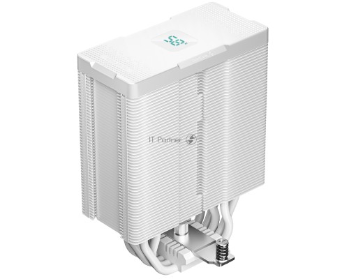 Кулер DEEPCOOL AG500 DIGITAL WH ARGB LGA1700/1200/115X/AM5/AM4 (9шт/кор, TDP 240W, PWM, ARGB Fan 120mm, 5 тепл. трубок, белый) RET