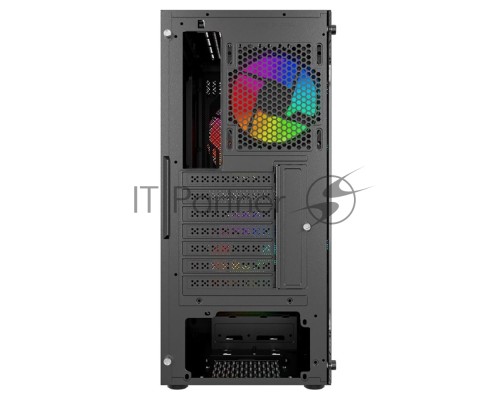 Корпус компьютерный Powercase Mistral Edge SE, Tempered Glass, 2x 140mm ARGB PWM+1x 120mm ARGB PWM, чёрный, ATX  (CMSEB-A3)