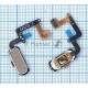 Кнопка HOME в сборе с механизмом и шлейфом для Samsung A320, золотая