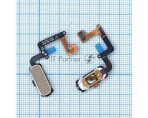 Кнопка HOME в сборе с механизмом и шлейфом для Samsung A320, золотая
