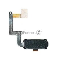 Кнопка HOME в сборе с механизмом и шлейфом для Samsung A320, черная