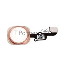 Кнопка HOME в сборе с механизмом и шлейфом для iPhone 6S/6S Plus, розовое золото