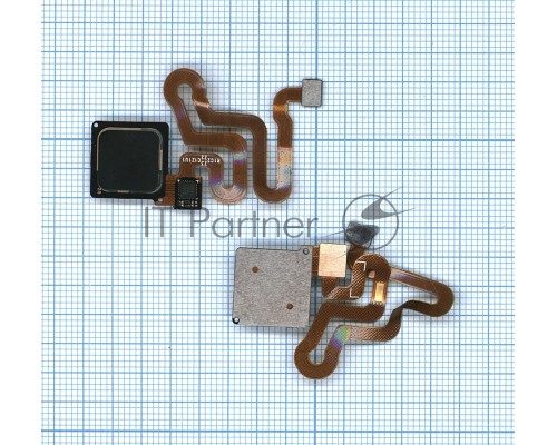 Кнопка HOME в сборе с механизмом и шлейфом для Huawei P9 Lite/G9, черная