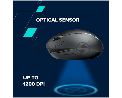 Мышь беспроводная Canyon MW-04 белый, 1200 dpi, Bluetooth, кнопки - 3