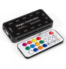 Контроллер-хаб с пультом управления ExeGate EXH6P.ARGB для вентиляторов с подсветкой ARGB 6pin (Molex, 10 портов 6pin)