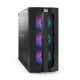 Компьютерный корпус Miditower ExeGate EVO-9205-EVO800 (ATX, БП EVO800RGB с вент. 12 см, с окном, 1*USB+1*USB3.0, аудио, черный, 3 вент. 12см с RGB подсветкой)