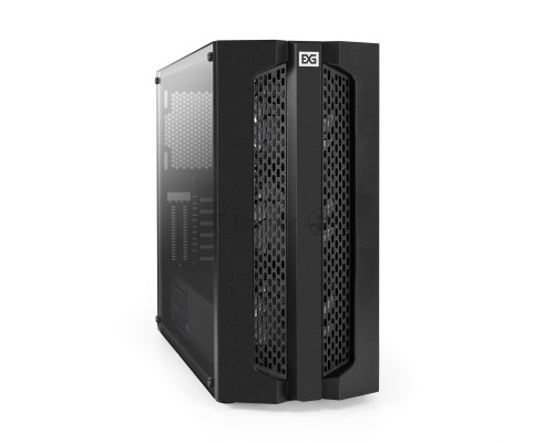 Компьютерный корпус Miditower ExeGate EVO-9205-EVO800 (ATX, БП EVO800RGB с вент. 12 см, с окном, 1*USB+1*USB3.0, аудио, черный, 3 вент. 12см с RGB подсветкой)