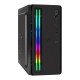 Компьютерный корпус Minitower ExeGate mEVO-7805-XP600 (mATX, БП XP600 с вент. 12см, 2*USB+1*USB3.0, аудио, черный, с 2*RGB подсветкой)