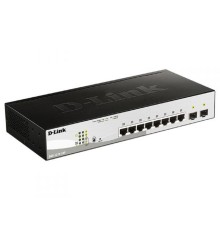 D-Link DGS-1210-10P/FL2A Управляемый L2 коммутатор с 8 портами 10/100/1000Base-T и 2 портами 1000Base-X SFP (8 портов PoE 802.3af/at, PoE бюджет 65 Вт)