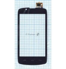 Сенсорное стекло (тачскрин) для Fly IQ4490 Era Nano 4, черное