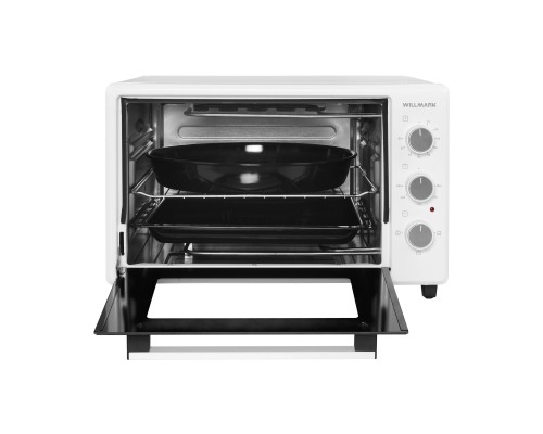 Мини-печь Willmark WOF-405W (40л,эмал.внутр.поверх,лампа,таймер, бел., 1500Вт)
