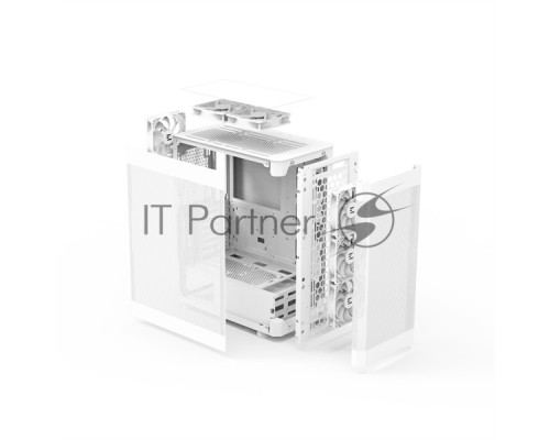 Компьютерный корпус ZALMAN i4, ATX, WHITE, FRONT MESH, SIDE MESH, 2x3.5