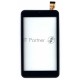 Сенсорное стекло (тачскрин) для Евросеть E-TAB 7.11, черное с рамкой