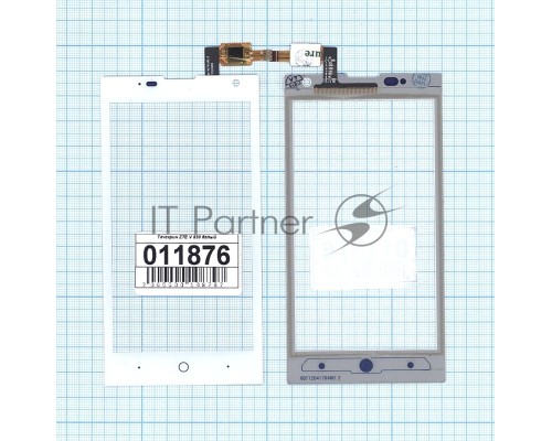 Сенсорное стекло (тачскрин) для ZTE V830 (Blade G Lux), белое