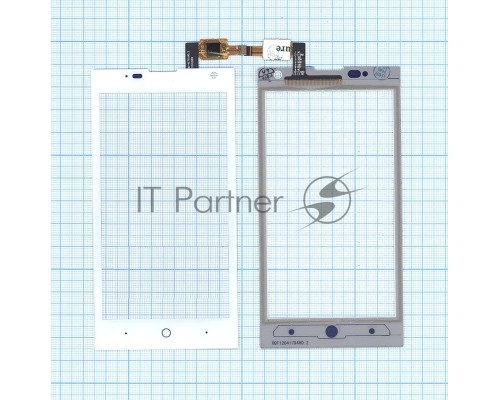 Сенсорное стекло (тачскрин) для ZTE V830 (Blade G Lux), белое