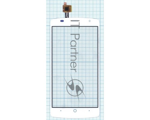 Сенсорное стекло (тачскрин) для ZTE Blade L5, белое