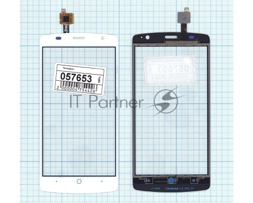 Сенсорное стекло (тачскрин) для ZTE Blade L5, белое