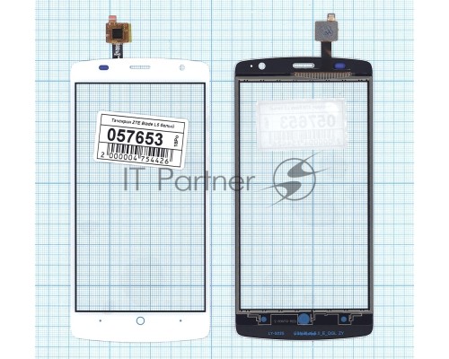 Сенсорное стекло (тачскрин) для ZTE Blade L5, белое