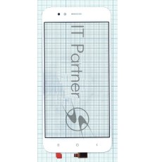 Сенсорное стекло (тачскрин) для Xiaomi Mi A1 / Mi 5X, белое