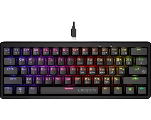 Клавиатура DEFENDER MECHANICAL DEIMOS GK-303 RU RGB 45303
