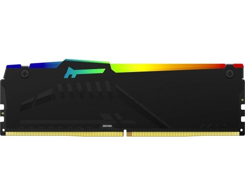 Оперативная память Kingston 8GB DDR5 6000 DIMM FURY Beast Black RGB KF560C40BBA-8 Non-ECC, CL40, 1.35V, 1RX8 40-40-40  288-pin, RTL