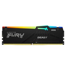 Оперативная память Kingston 8GB DDR5 4800 DIMM FURY Beast RGB Gaming Memory KF548C38BBA-8 Non-ECC, , CL38 , 1.1V, 1RX16, RTL (328455)