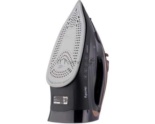 Утюг Domfy DSC-EI605 2600Вт черный/золотистый