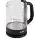 Чайник электрический Domfy DSB-EK304 1.7л. 2200Вт черный (корпус: стекло)